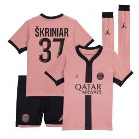 Paris Saint-Germain Milan Skriniar #37 Tredje Kläder Barn 2024-25 Kortärmad (+ Korta byxor)